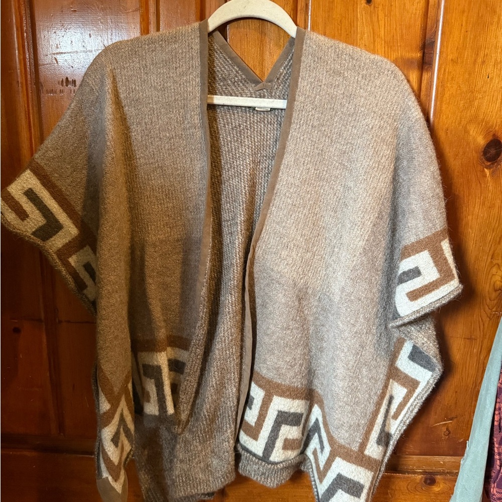 Geometric Patterned Poncho